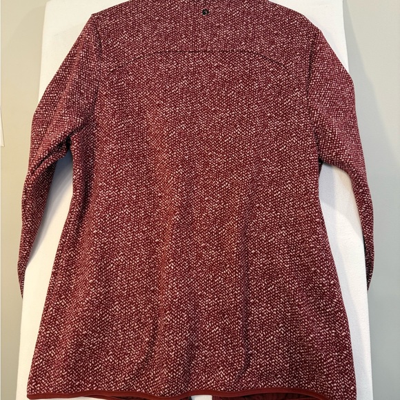 Red and White Zip-Up Jacket - Picture 2 of 5